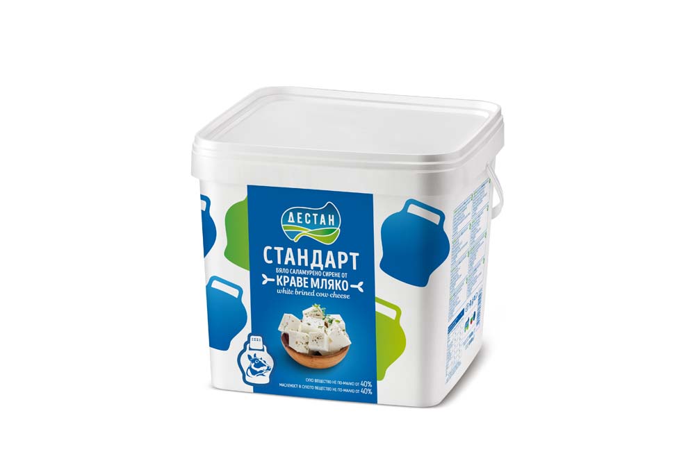 Бяло саламурено сирене Дестан Стандарт - ПВЦ 8.000 кг.