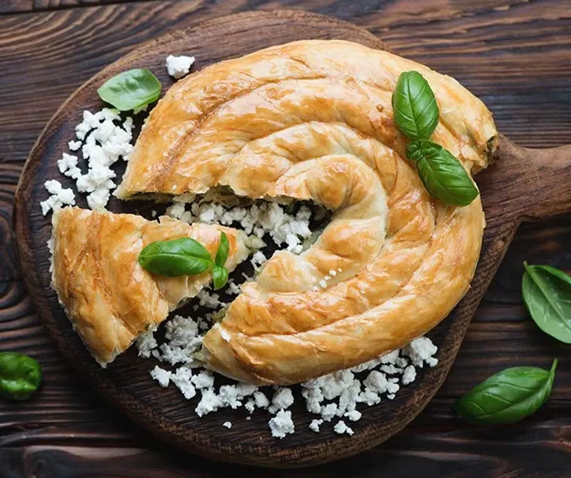 Ziron burek with Labneh