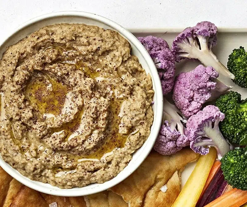 Labneh and eggplant dip