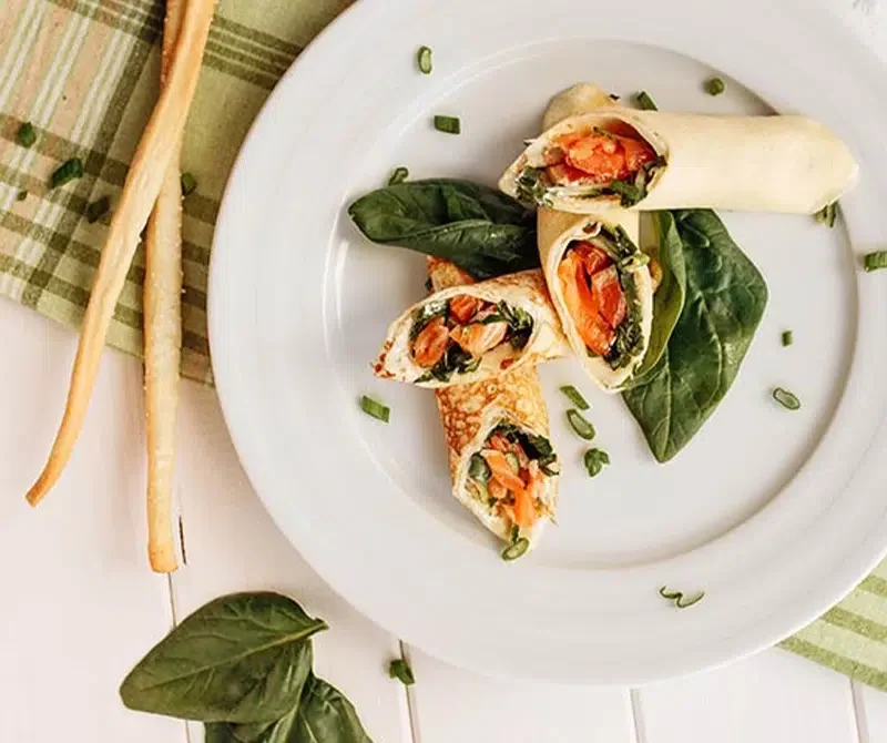 Pancake roll with Labneh