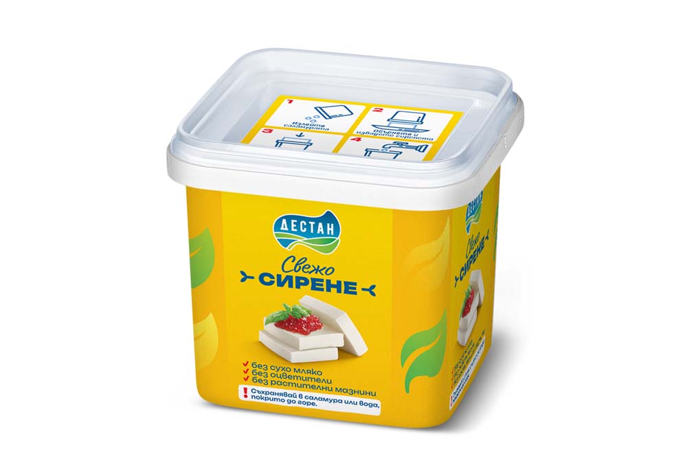 Свежо сирене Дестан - ПВЦ 400 гр.